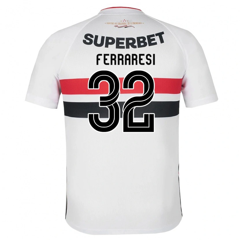 Danxen Mujer Camiseta Nahuel Ferraresi #32 Blanco Rojo Negro 1ª Equipación 2026/27 La Camisa