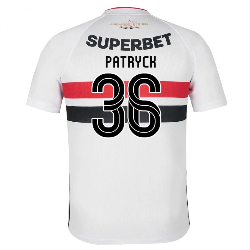 Danxen Mujer Camiseta Patryck #36 Blanco Rojo Negro 1ª Equipación 2026/27 La Camisa