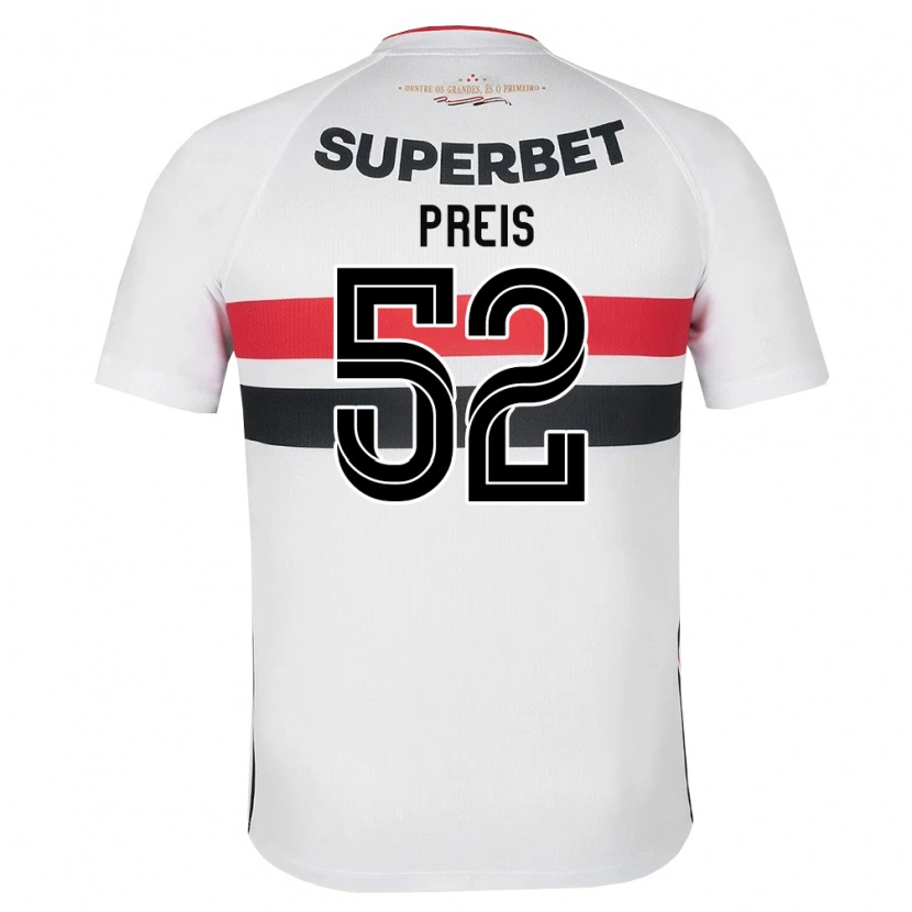 Danxen Mujer Camiseta Felipe Preis #52 Blanco Rojo Negro 1ª Equipación 2026/27 La Camisa