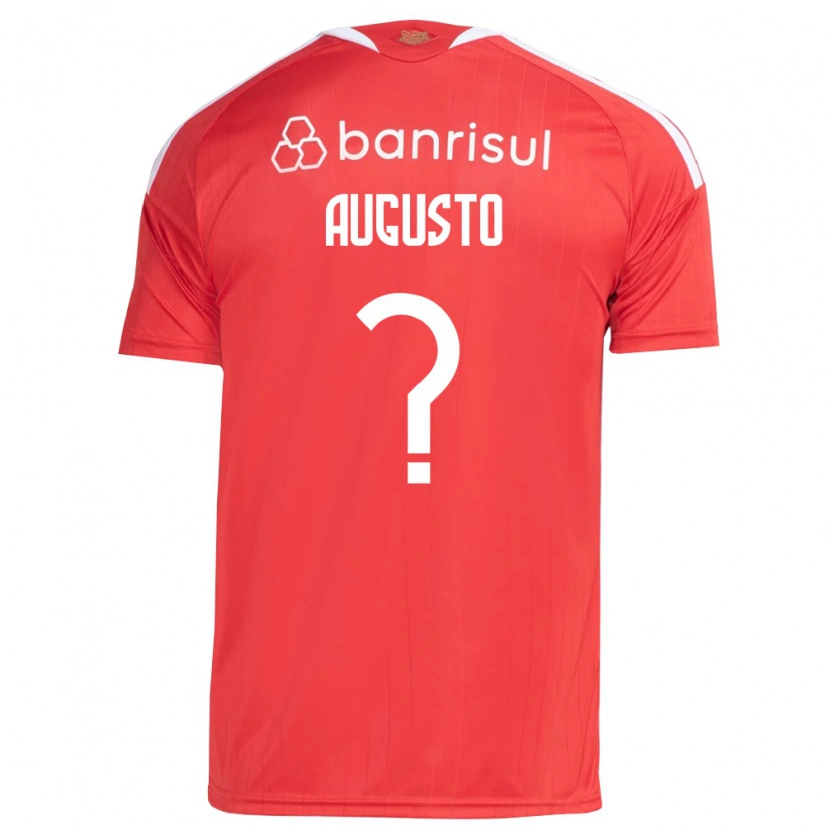 Danxen Mujer Camiseta Vinicius Augusto #0 Rojo Blanco 1ª Equipación 2026/27 La Camisa