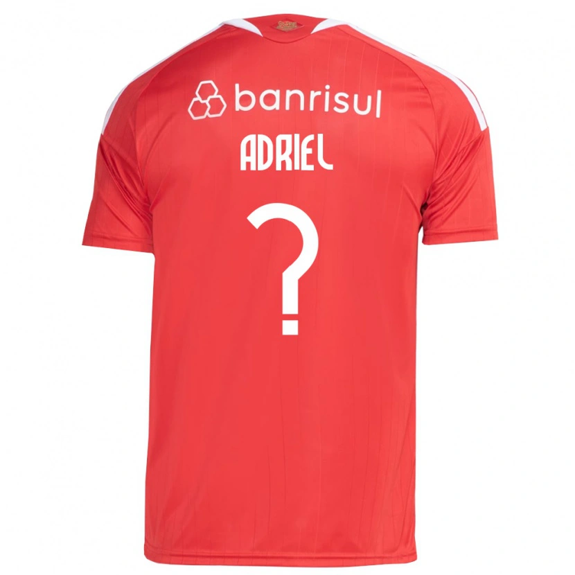 Danxen Mujer Camiseta Adriel #0 Rojo Blanco 1ª Equipación 2026/27 La Camisa