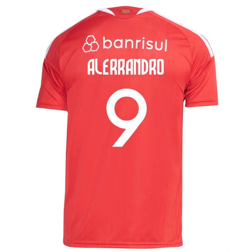 Danxen Mujer Camiseta Alerrandro Barra Mansa Realino De Souza #9 Rojo Blanco 1ª Equipación 2026/27 La Camisa