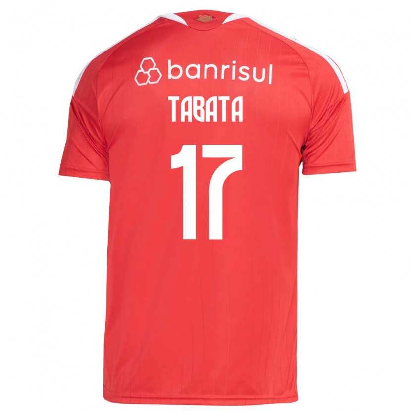 Danxen Mujer Camiseta Bruno Tabata #17 Rojo Blanco 1ª Equipación 2026/27 La Camisa