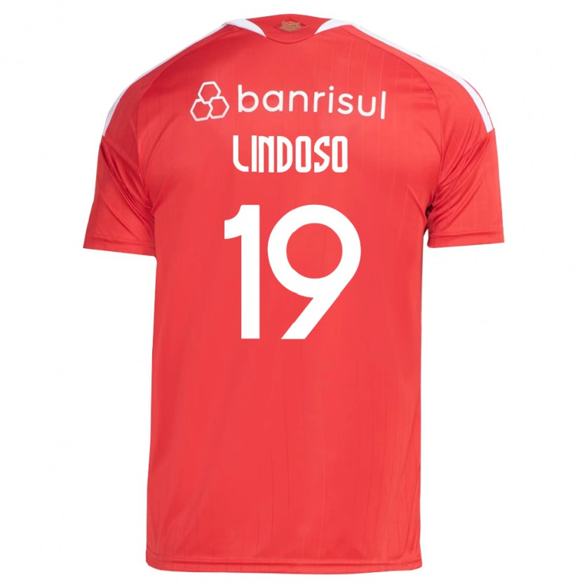 Danxen Mujer Camiseta Rodrigo Lindoso #19 Rojo Blanco 1ª Equipación 2026/27 La Camisa