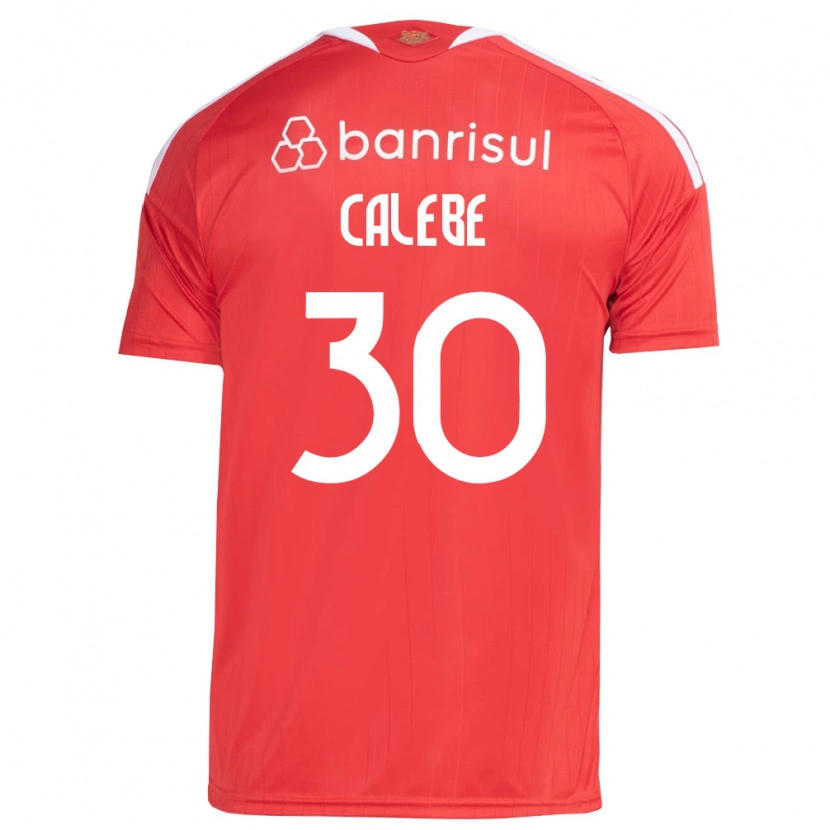 Danxen Mujer Camiseta Calebe Goncalves Ferreira Da Silva #30 Rojo Blanco 1ª Equipación 2026/27 La Camisa