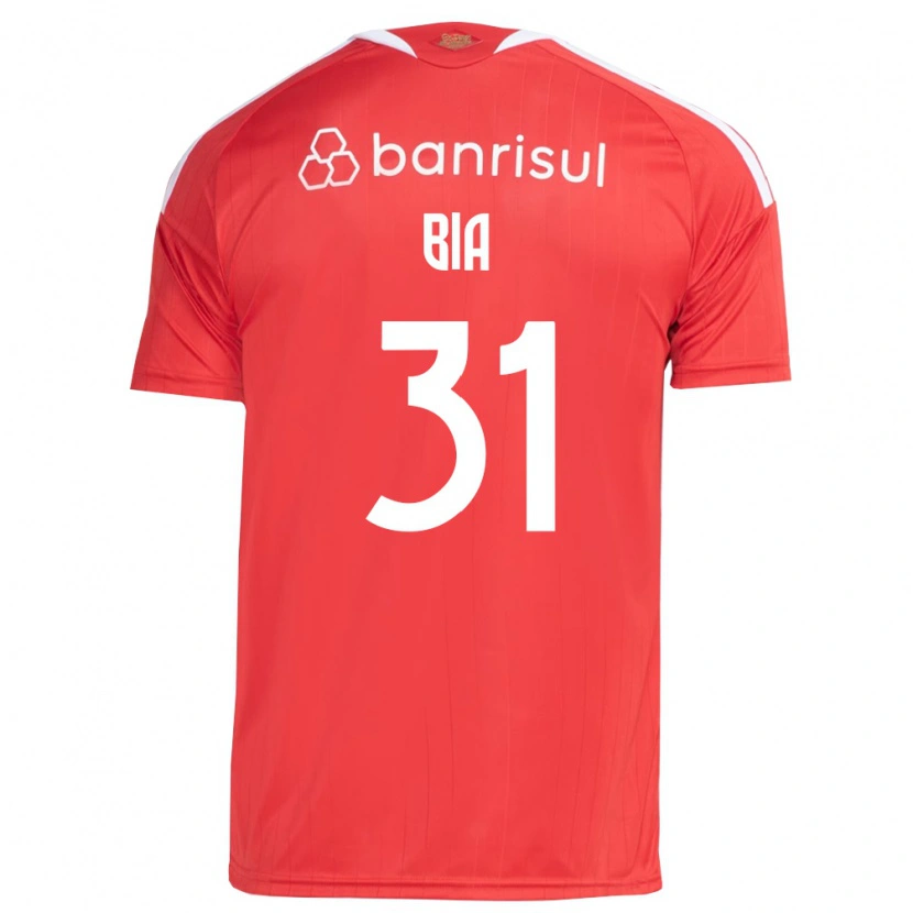 Danxen Mujer Camiseta Bia #31 Rojo Blanco 1ª Equipación 2026/27 La Camisa