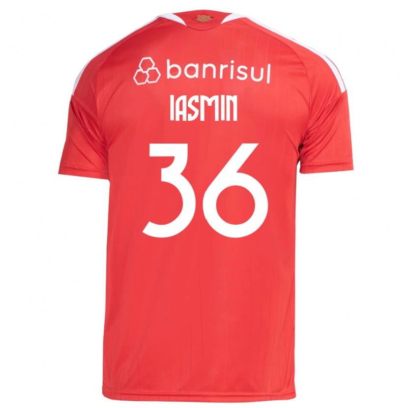 Danxen Mujer Camiseta Iasmin #36 Rojo Blanco 1ª Equipación 2026/27 La Camisa