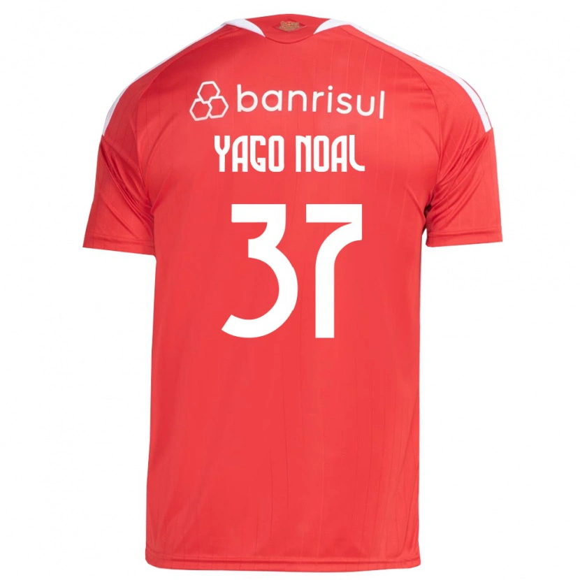 Danxen Mujer Camiseta Yago Noal #37 Rojo Blanco 1ª Equipación 2026/27 La Camisa
