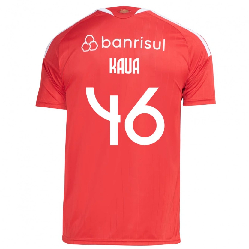 Danxen Mujer Camiseta Pedro Kauã #46 Rojo Blanco 1ª Equipación 2026/27 La Camisa