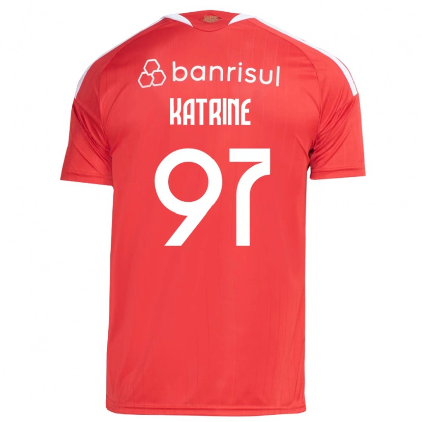 Danxen Mujer Camiseta Katrine #97 Rojo Blanco 1ª Equipación 2026/27 La Camisa