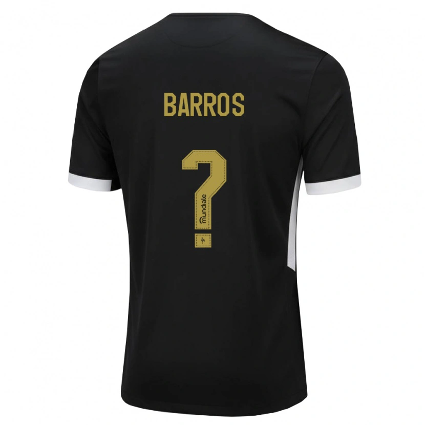 Danxen Mujer Camiseta João Barros #0 Blanco Negro Amarillo 1ª Equipación 2026/27 La Camisa