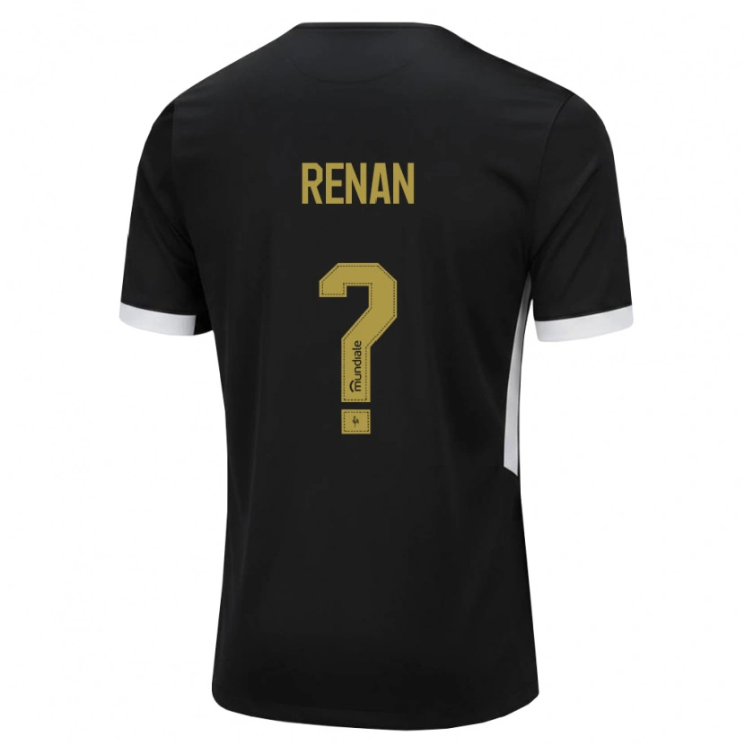 Danxen Mujer Camiseta Renan #0 Blanco Negro Amarillo 1ª Equipación 2026/27 La Camisa