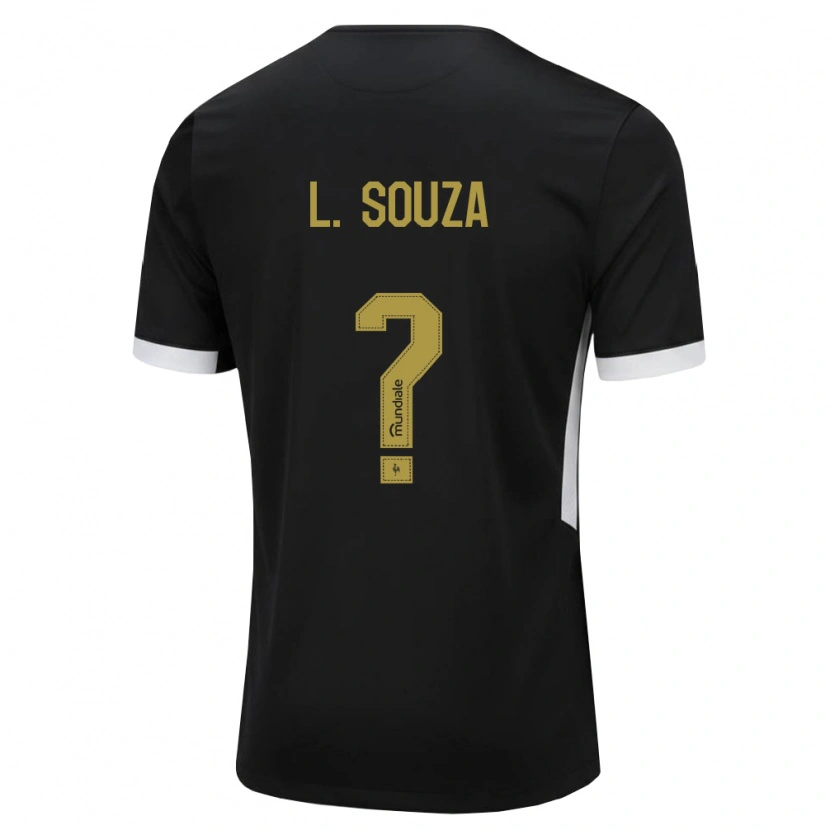Danxen Mujer Camiseta Lucas Souza #0 Blanco Negro Amarillo 1ª Equipación 2026/27 La Camisa