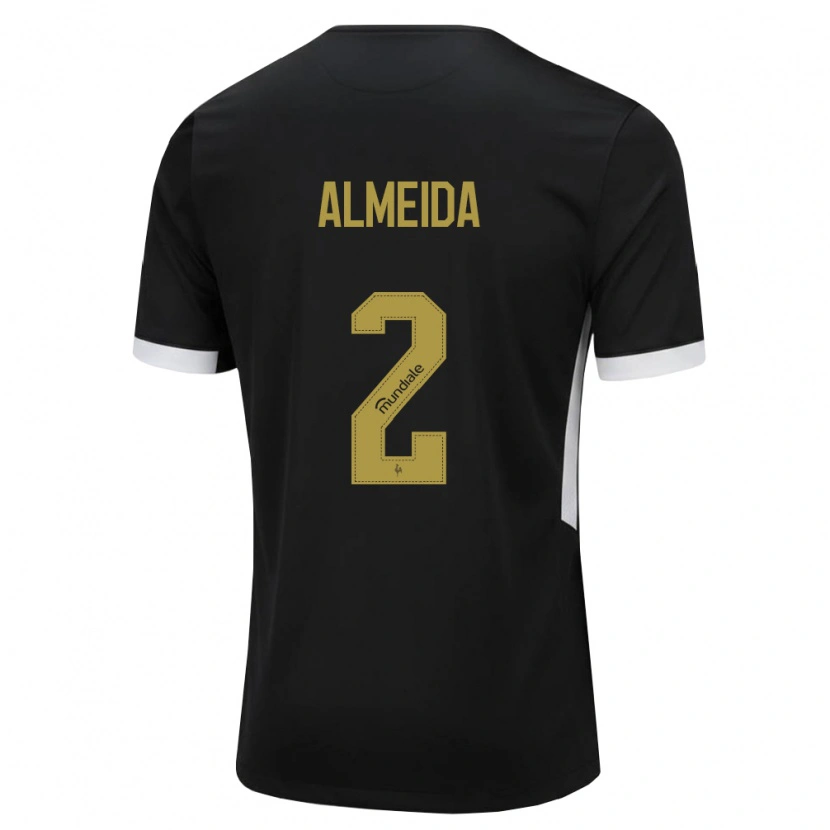 Danxen Mujer Camiseta Samuel Almeida #2 Blanco Negro Amarillo 1ª Equipación 2026/27 La Camisa