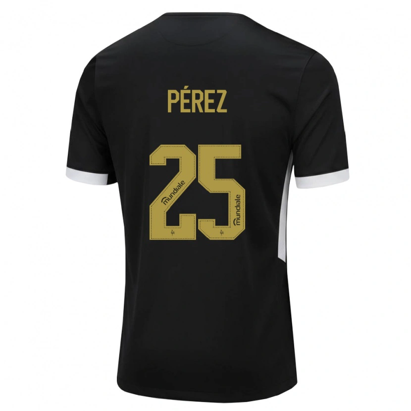 Danxen Mujer Camiseta Tomás Pérez #25 Blanco Negro Amarillo 1ª Equipación 2026/27 La Camisa