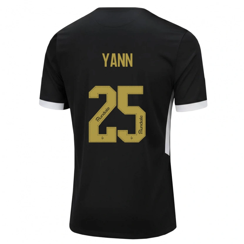 Danxen Mujer Camiseta Yann Neves #25 Blanco Negro Amarillo 1ª Equipación 2026/27 La Camisa