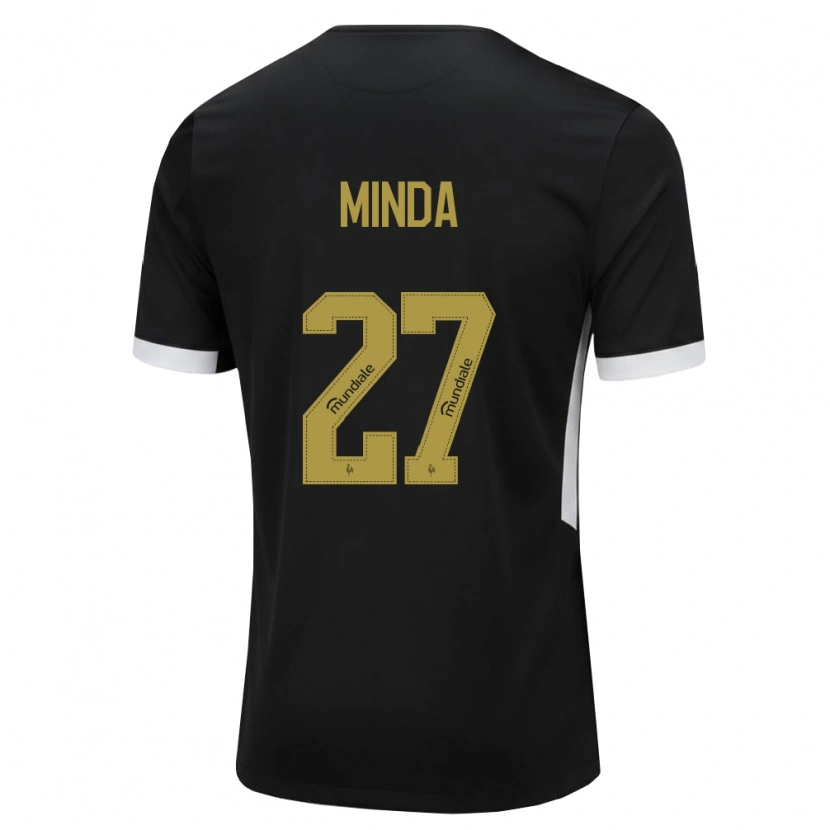 Danxen Mujer Camiseta Alan Minda #27 Blanco Negro Amarillo 1ª Equipación 2026/27 La Camisa