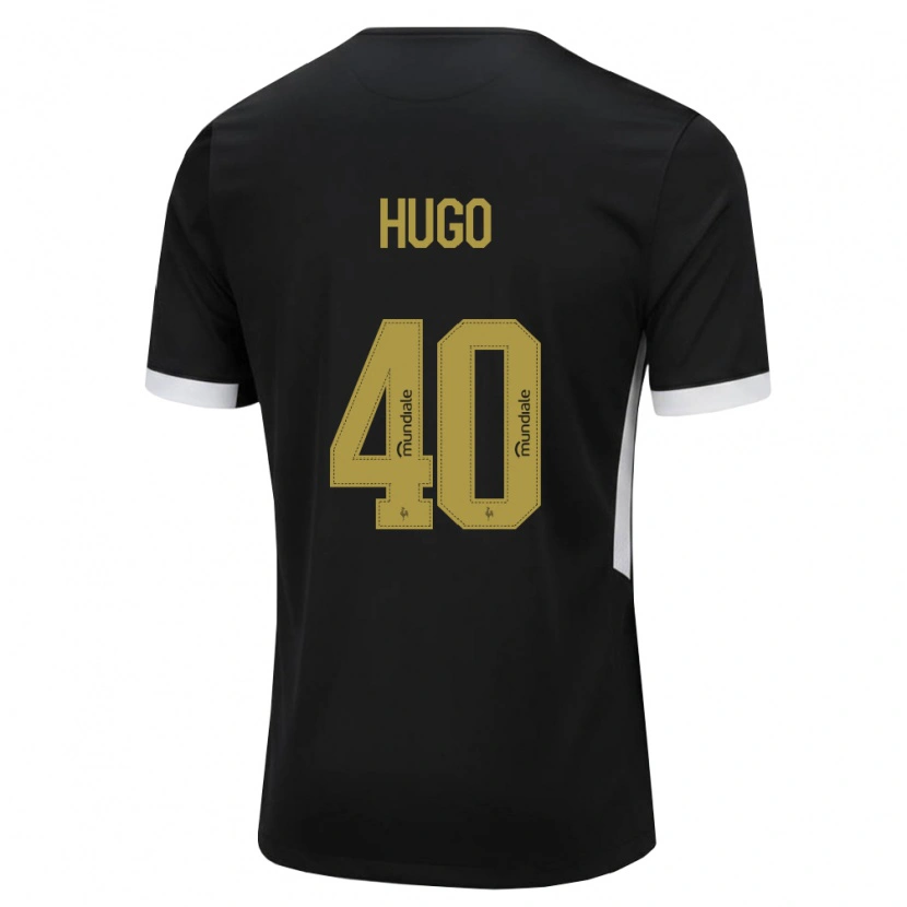 Danxen Mujer Camiseta Victor Hugo #40 Blanco Negro Amarillo 1ª Equipación 2026/27 La Camisa