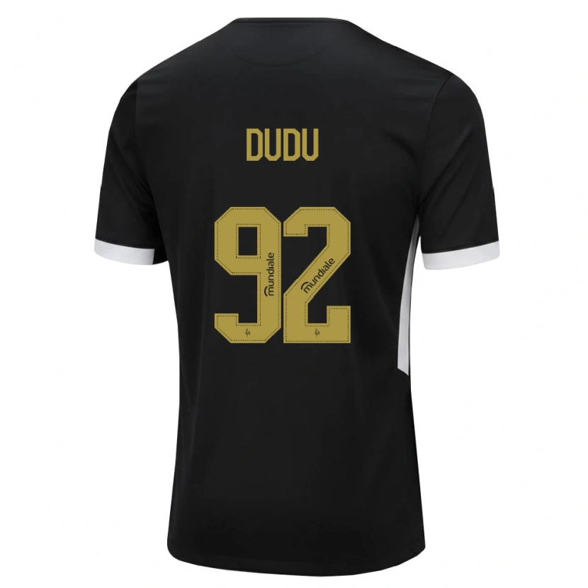 Danxen Mujer Camiseta Dudu #92 Blanco Negro Amarillo 1ª Equipación 2026/27 La Camisa