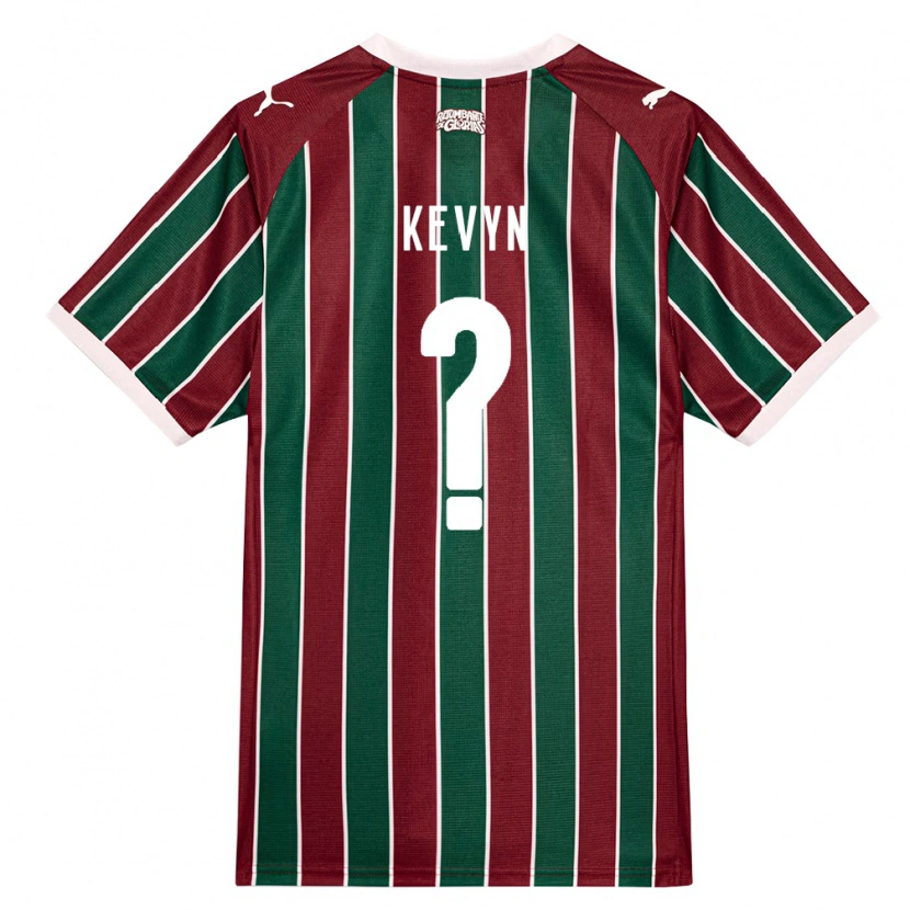 Danxen Mujer Camiseta Kevyn #0 Verde Borgoña Blanco 1ª Equipación 2026/27 La Camisa