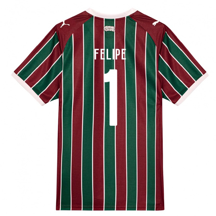 Danxen Mujer Camiseta Marcos Felipe #1 Verde Borgoña Blanco 1ª Equipación 2026/27 La Camisa