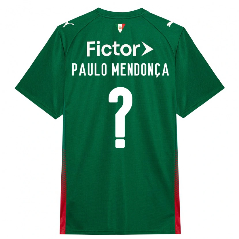 Danxen Mujer Camiseta João Paulo Mendonça #0 Verde Rojo Blanco 1ª Equipación 2026/27 La Camisa