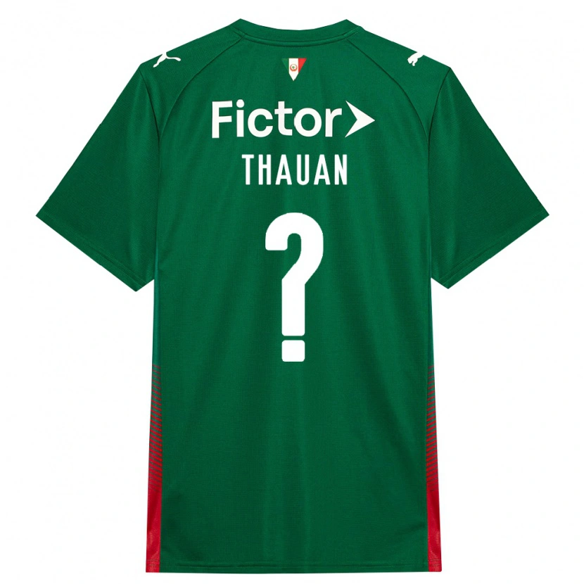 Danxen Mujer Camiseta Thauan Da Silva Eugênio #0 Verde Rojo Blanco 1ª Equipación 2026/27 La Camisa