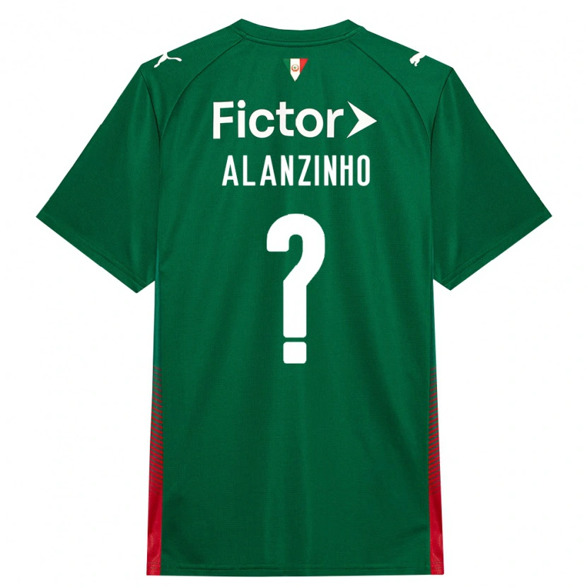 Danxen Mujer Camiseta Alanzinho #0 Verde Rojo Blanco 1ª Equipación 2026/27 La Camisa