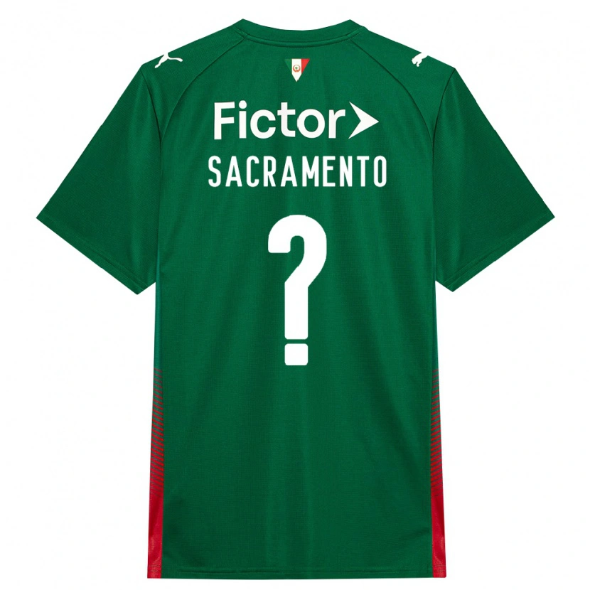 Danxen Mujer Camiseta Wendell Sacramento #0 Verde Rojo Blanco 1ª Equipación 2026/27 La Camisa