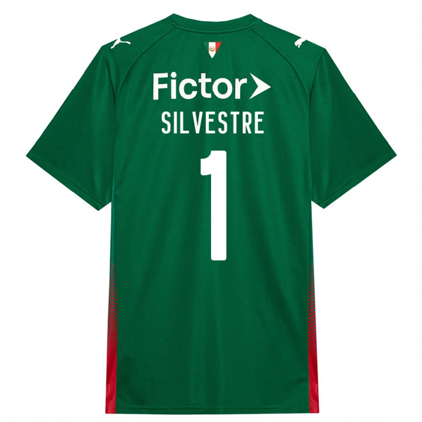 Danxen Mujer Camiseta Vinicius Silvestre #1 Verde Rojo Blanco 1ª Equipación 2026/27 La Camisa