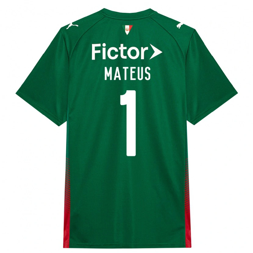 Danxen Mujer Camiseta Mateus #1 Verde Rojo Blanco 1ª Equipación 2026/27 La Camisa