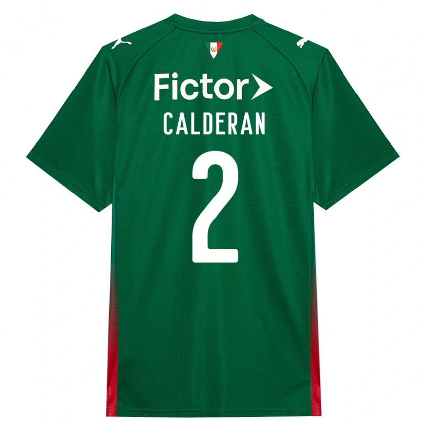 Danxen Mujer Camiseta Bruna Calderan #2 Verde Rojo Blanco 1ª Equipación 2026/27 La Camisa