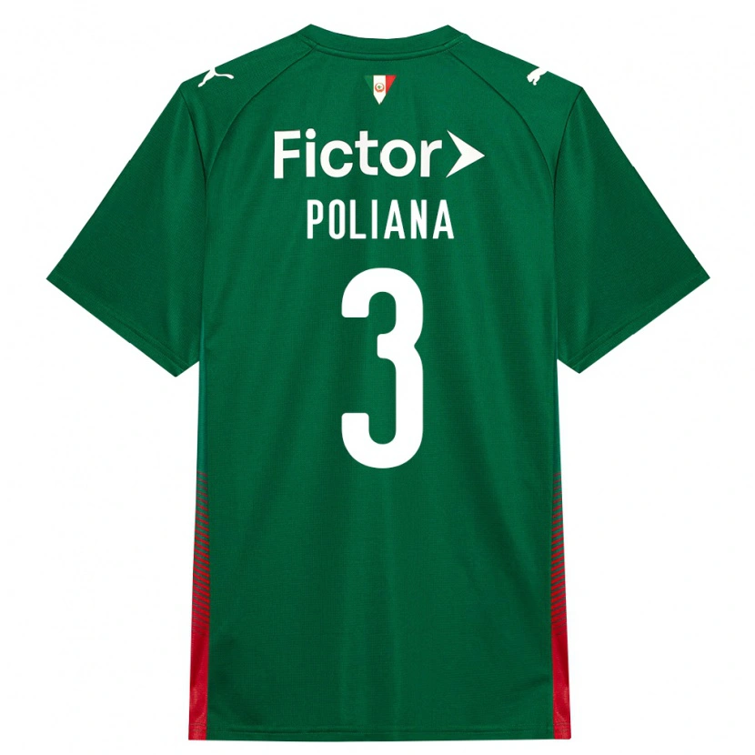 Danxen Mujer Camiseta Poliana #3 Verde Rojo Blanco 1ª Equipación 2026/27 La Camisa