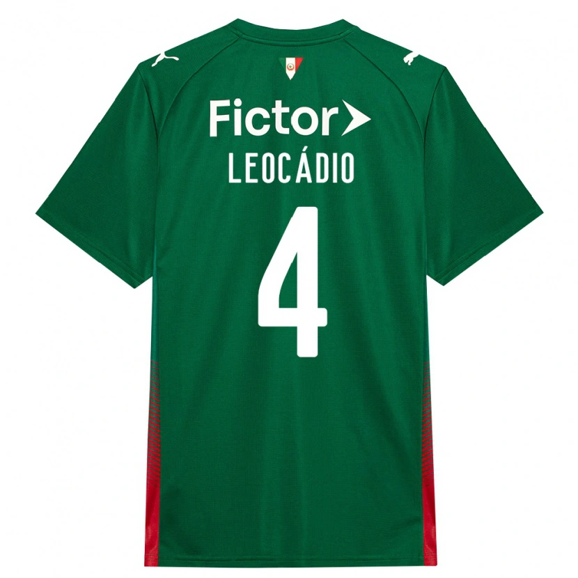 Danxen Mujer Camiseta Isaac Leocádio #4 Verde Rojo Blanco 1ª Equipación 2026/27 La Camisa