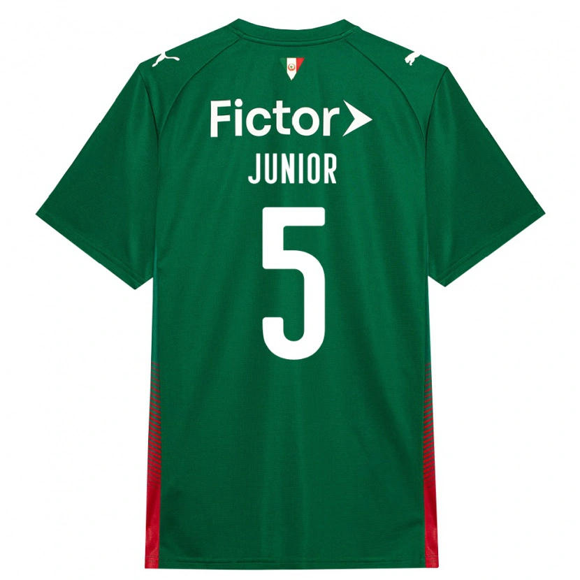 Danxen Mujer Camiseta Amilton Junior #5 Verde Rojo Blanco 1ª Equipación 2026/27 La Camisa