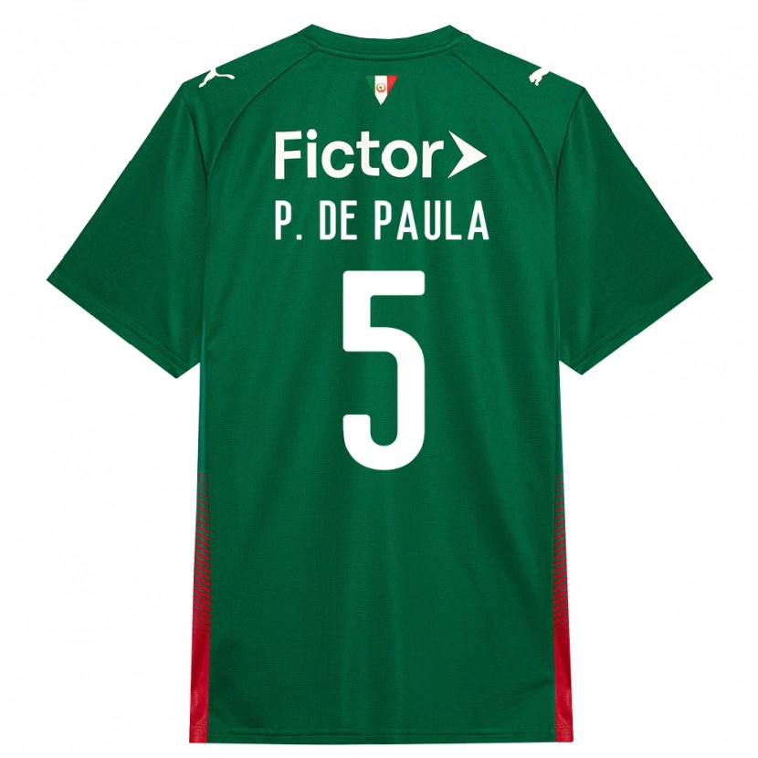 Danxen Mujer Camiseta Patrick De Paula #5 Verde Rojo Blanco 1ª Equipación 2026/27 La Camisa