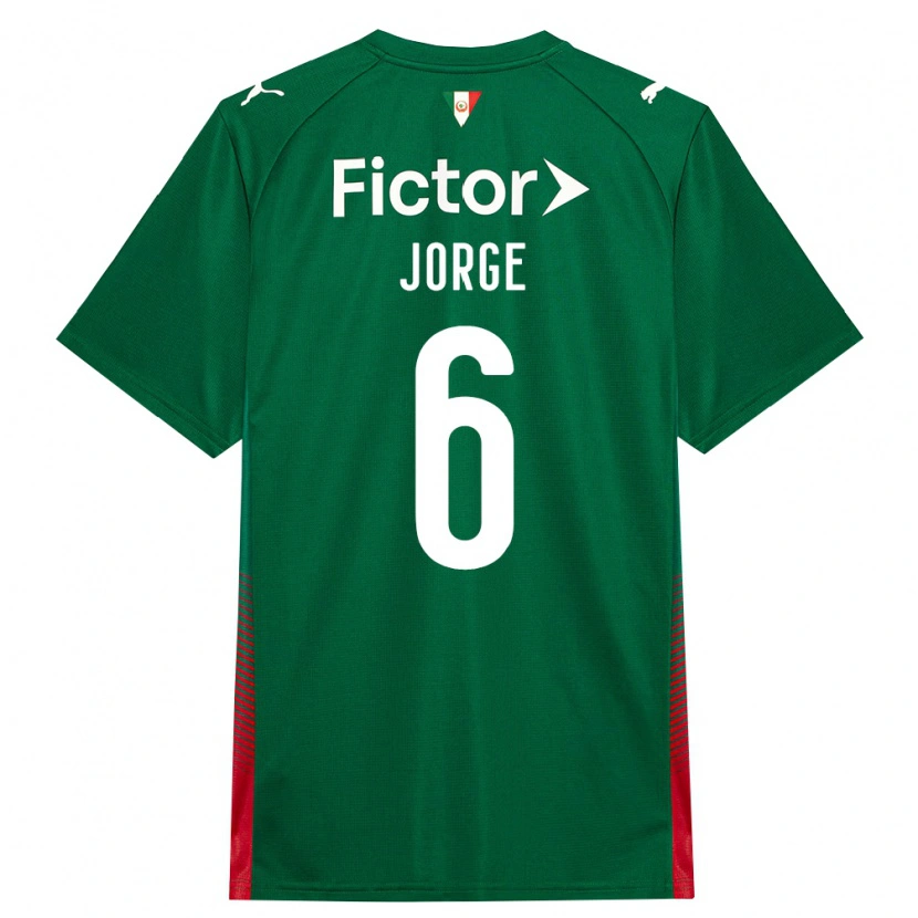 Danxen Mujer Camiseta Jorge #6 Verde Rojo Blanco 1ª Equipación 2026/27 La Camisa