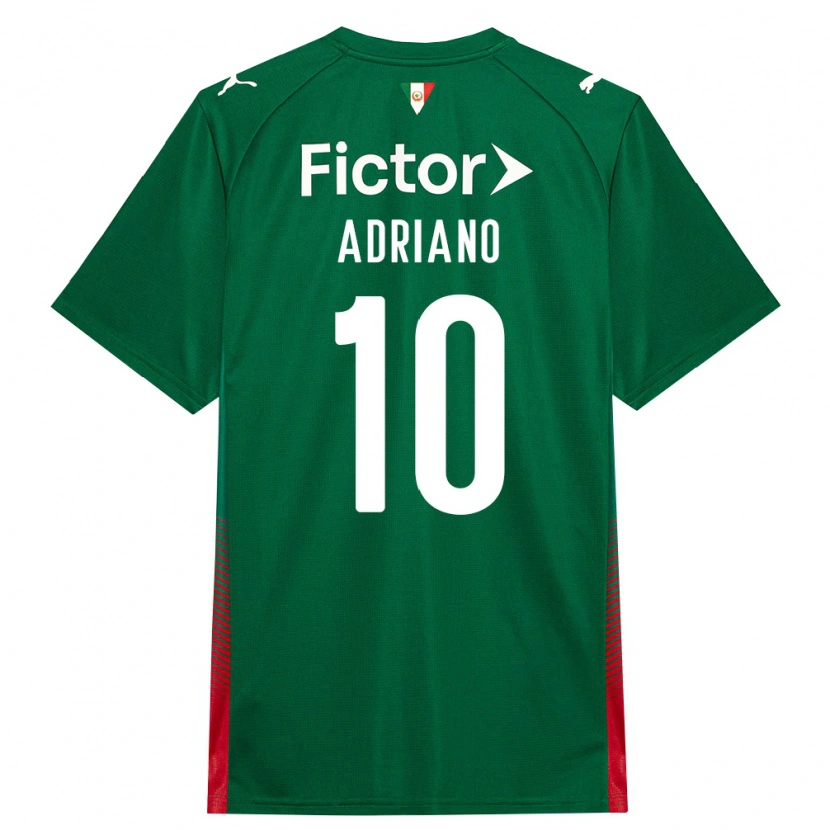 Danxen Mujer Camiseta Luiz Adriano #10 Verde Rojo Blanco 1ª Equipación 2026/27 La Camisa