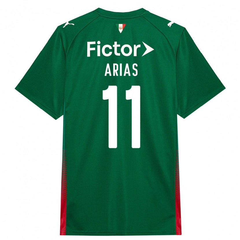 Danxen Mujer Camiseta Jhon Arias #11 Verde Rojo Blanco 1ª Equipación 2026/27 La Camisa