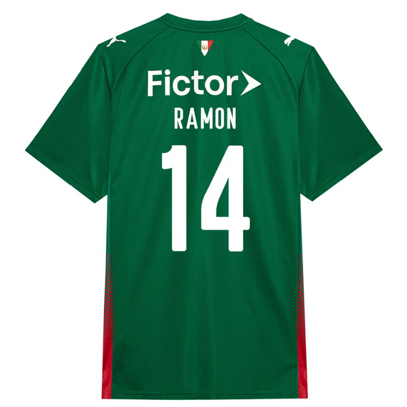 Danxen Mujer Camiseta Luccas Ramon #14 Verde Rojo Blanco 1ª Equipación 2026/27 La Camisa