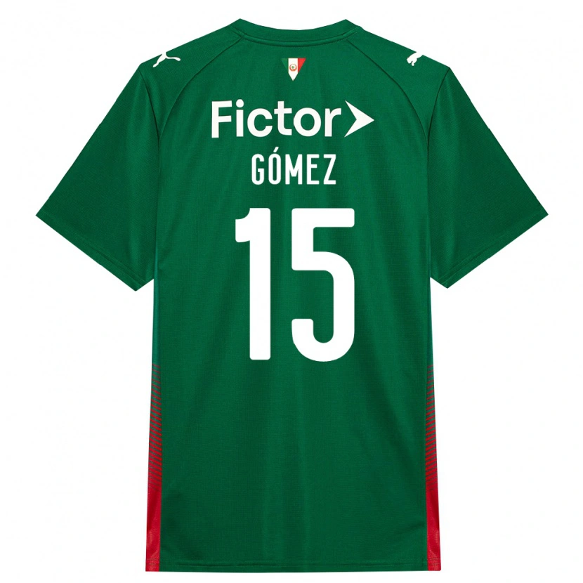 Danxen Mujer Camiseta Gustavo Gómez #15 Verde Rojo Blanco 1ª Equipación 2026/27 La Camisa