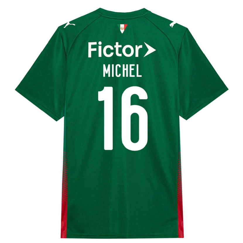 Danxen Mujer Camiseta Michel Cavalcante Fonseca Da Silva #16 Verde Rojo Blanco 1ª Equipación 2026/27 La Camisa