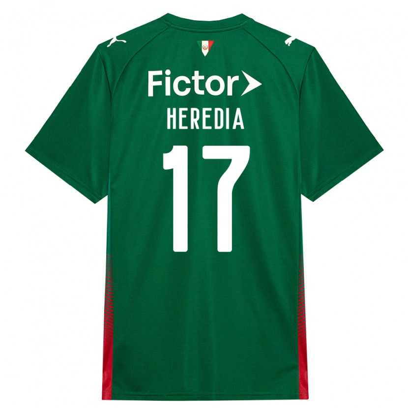 Danxen Mujer Camiseta Jesus Heredia #17 Verde Rojo Blanco 1ª Equipación 2026/27 La Camisa