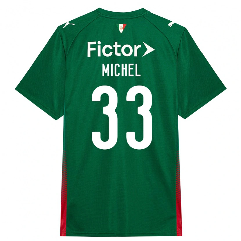 Danxen Mujer Camiseta Michel #33 Verde Rojo Blanco 1ª Equipación 2026/27 La Camisa