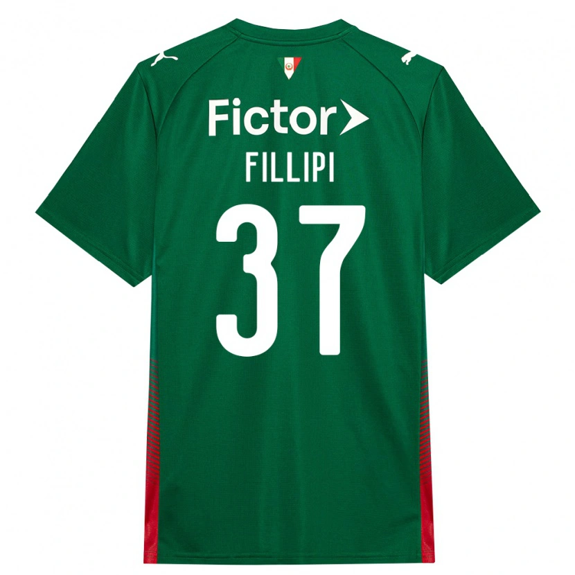 Danxen Mujer Camiseta Riquelme Fillipi #37 Verde Rojo Blanco 1ª Equipación 2026/27 La Camisa