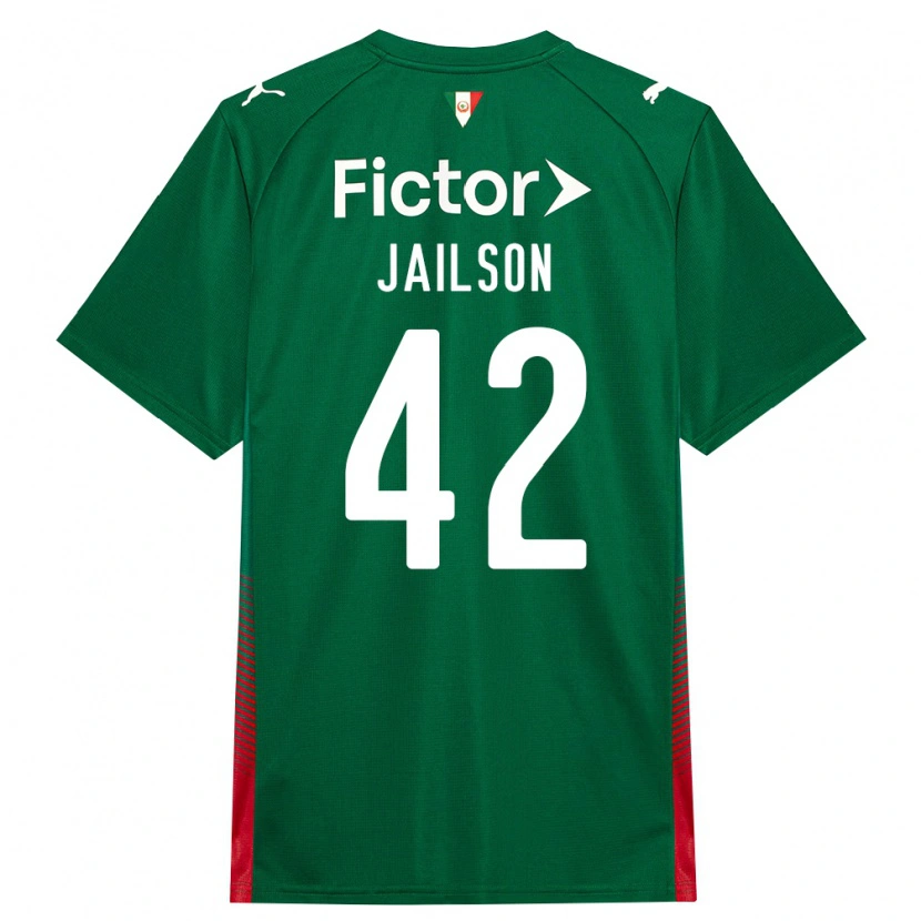 Danxen Mujer Camiseta Jailson #42 Verde Rojo Blanco 1ª Equipación 2026/27 La Camisa