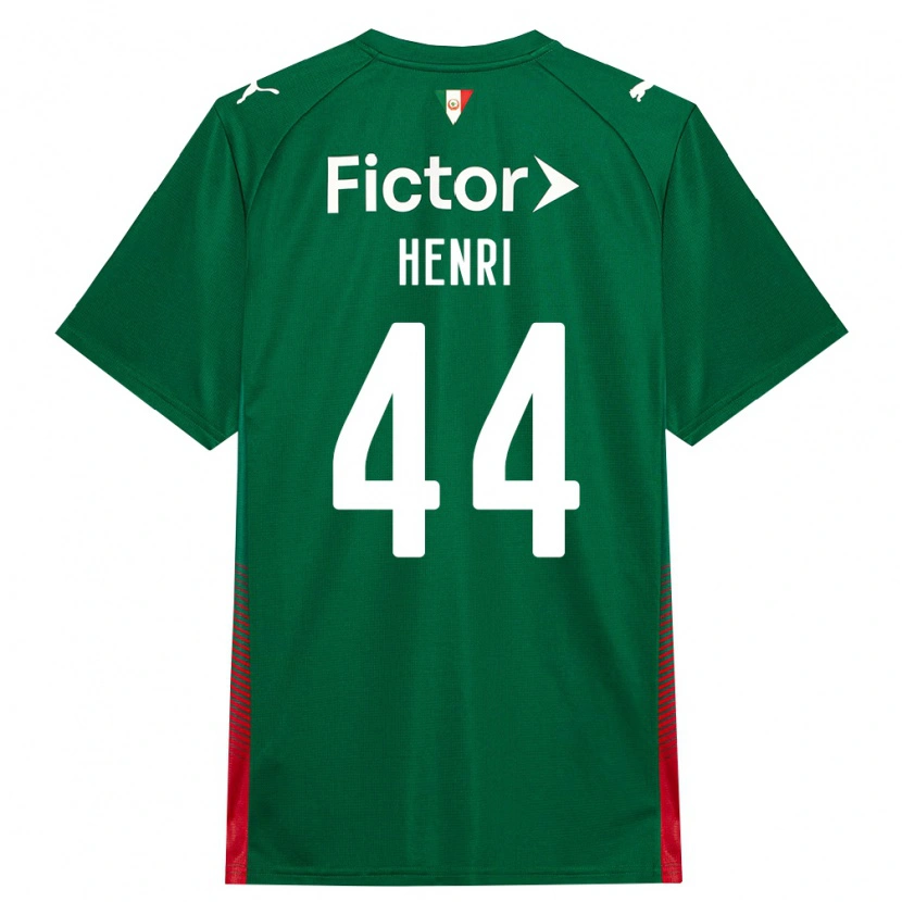 Danxen Mujer Camiseta Henri #44 Verde Rojo Blanco 1ª Equipación 2026/27 La Camisa