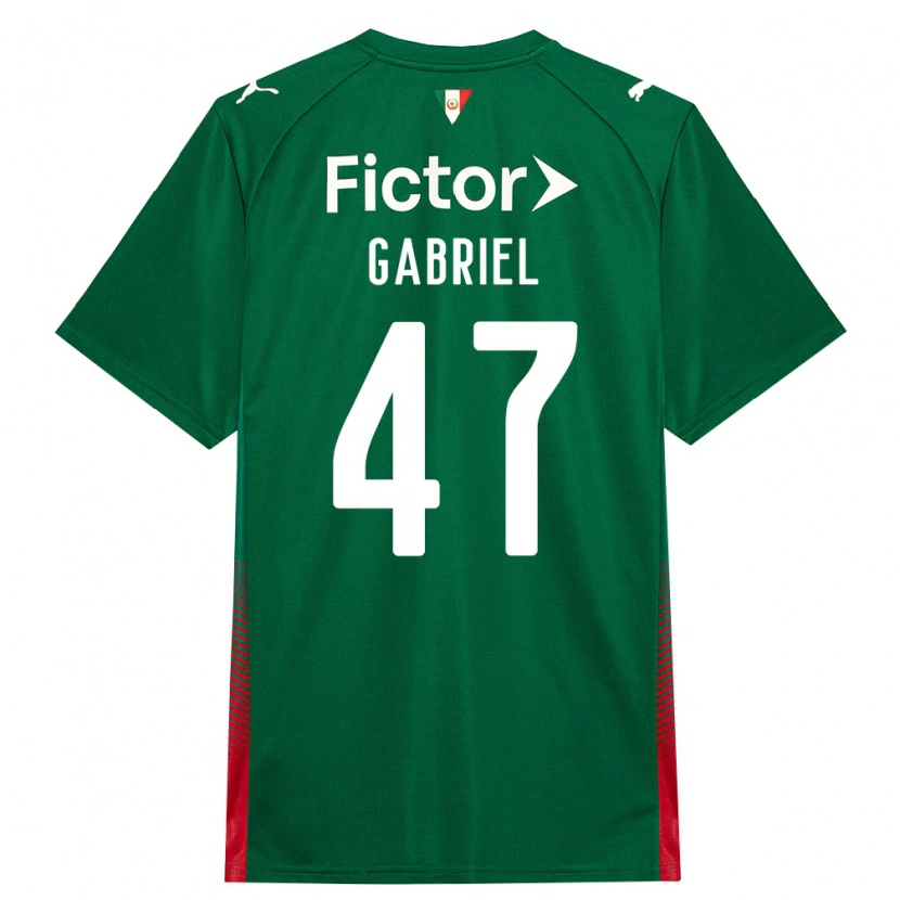 Danxen Mujer Camiseta Victor Gabriel #47 Verde Rojo Blanco 1ª Equipación 2026/27 La Camisa