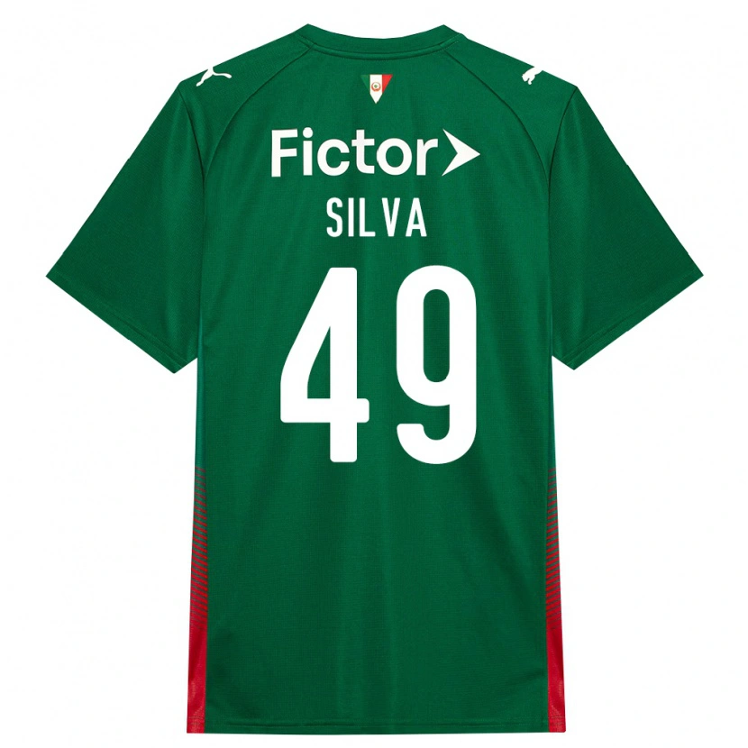 Danxen Mujer Camiseta Gabriel Silva #49 Verde Rojo Blanco 1ª Equipación 2026/27 La Camisa