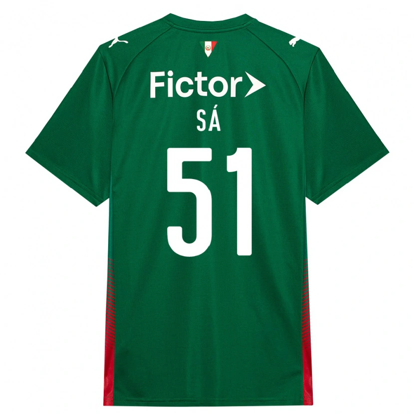 Danxen Mujer Camiseta Luiz Sá #51 Verde Rojo Blanco 1ª Equipación 2026/27 La Camisa